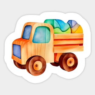 Watercolor Children Toy #7 Sticker